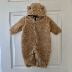 Baby GAP Sherpa Full Body Zip Bear Hoodies